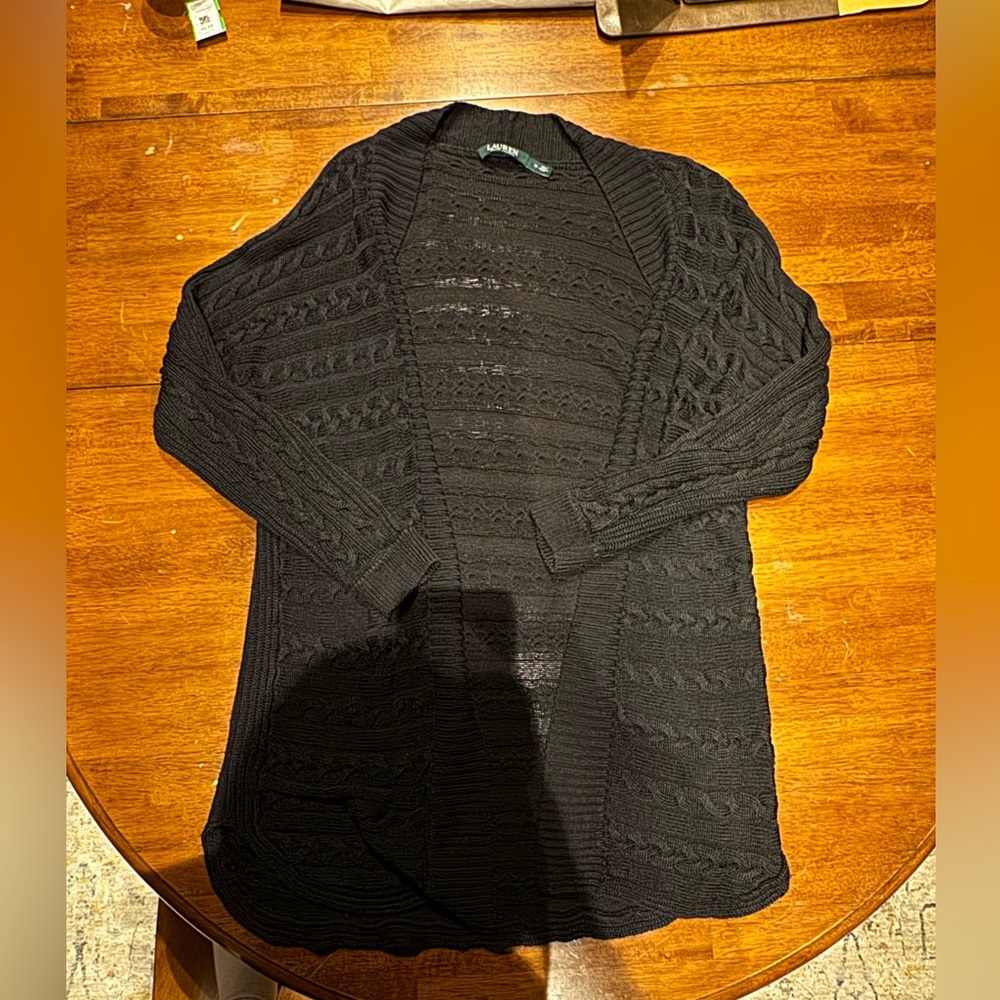 Ralph Lauren Black Knit Cardigan